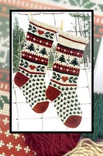 Angel christmas stocking knitting pattern