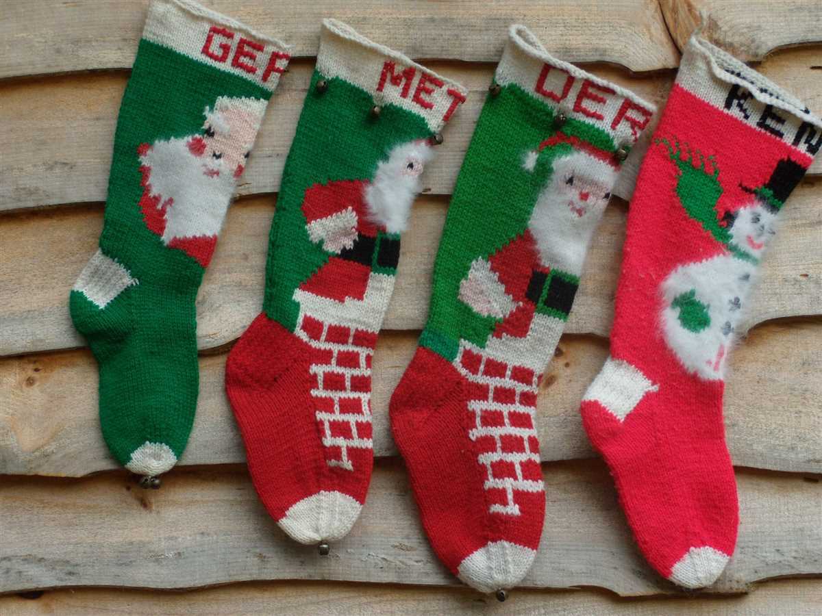 Angel christmas stocking knitting pattern