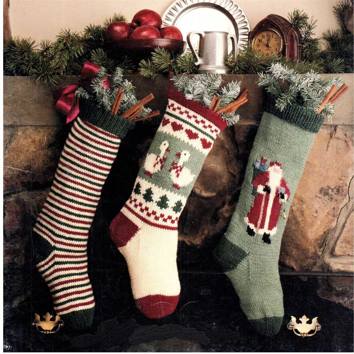 Angel christmas stocking knitting pattern