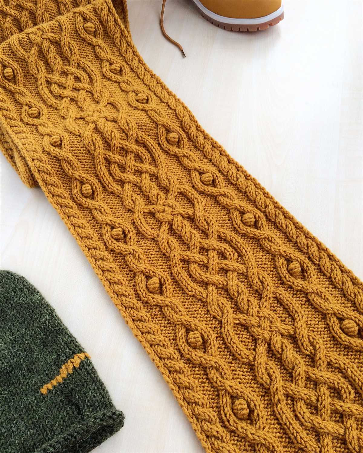 Aran scarf patterns for knitting