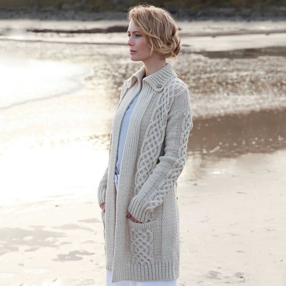 Aran wool cardigan knitting patterns