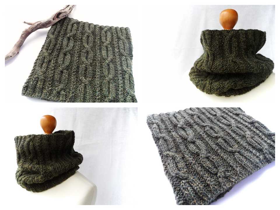 Aran snood knitting pattern free