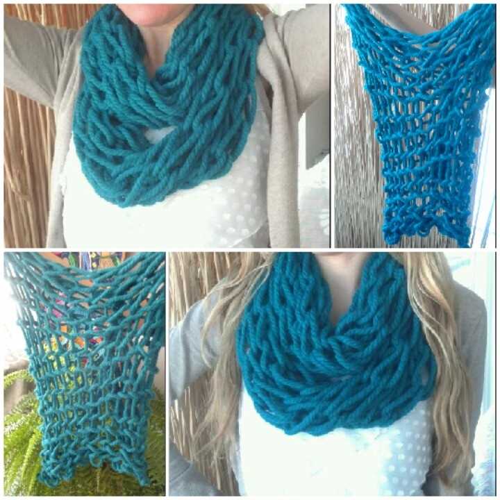 Arm knit infinity scarf pattern