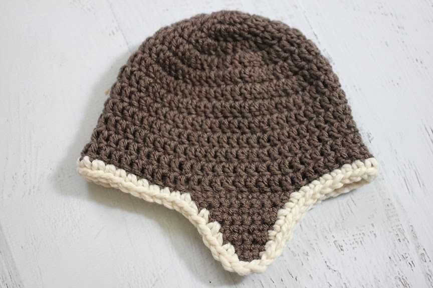 Aviator hat pattern knitting