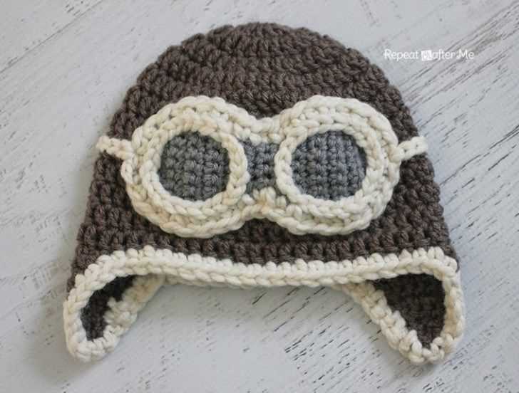 Aviator hat pattern knitting