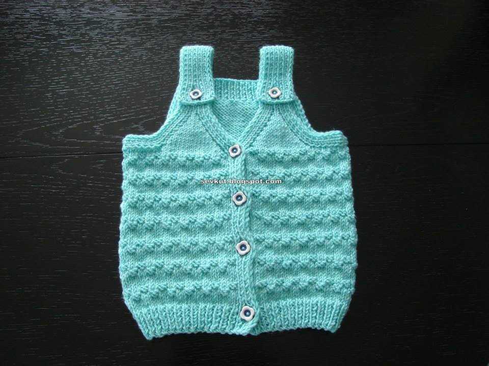 Baby vest knitting pattern