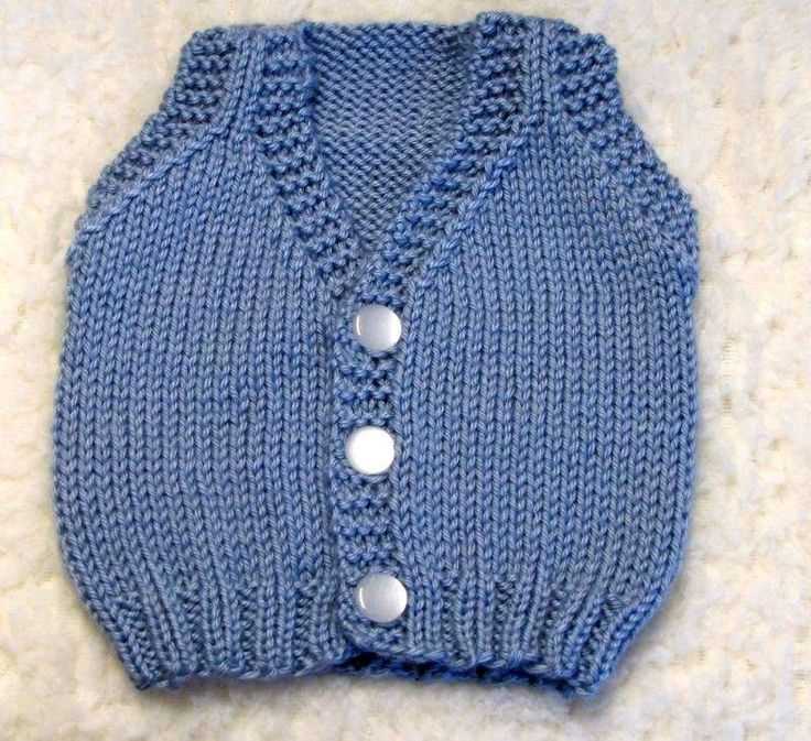 Baby vest knitting pattern