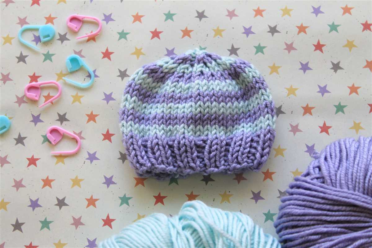 Easy and stylish baby hat pattern for 4mm needles Baby hat knitting pattern 4mm needles