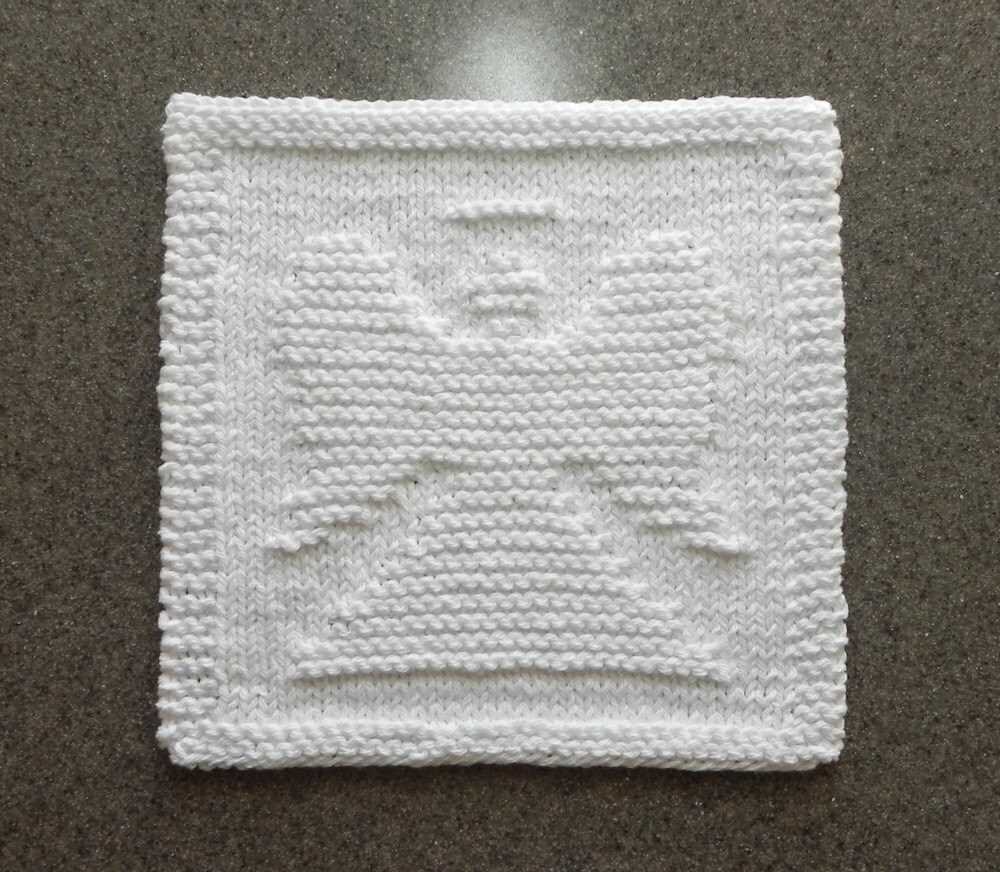 Ball band dishcloth knitting pattern