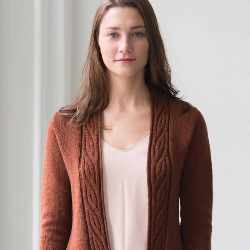 Balloon sleeve cardigan knitting pattern