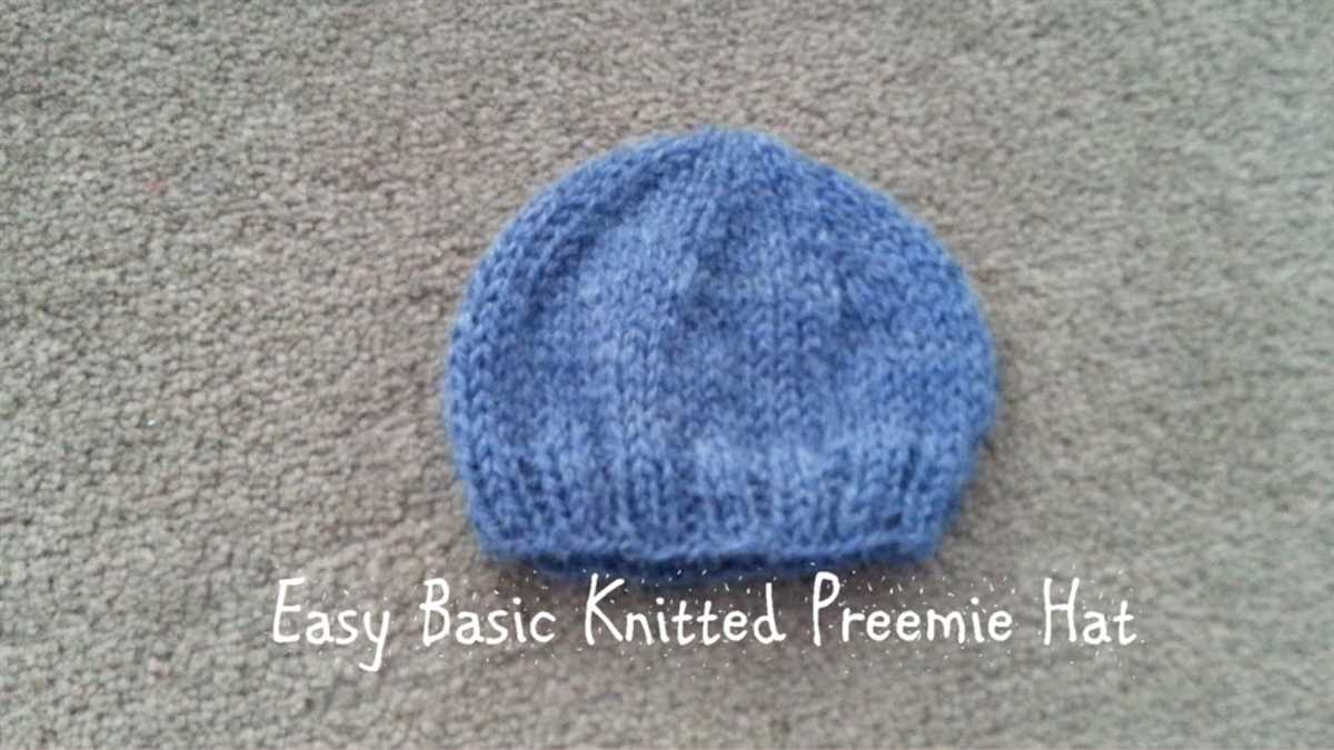Basic knit hat pattern free
