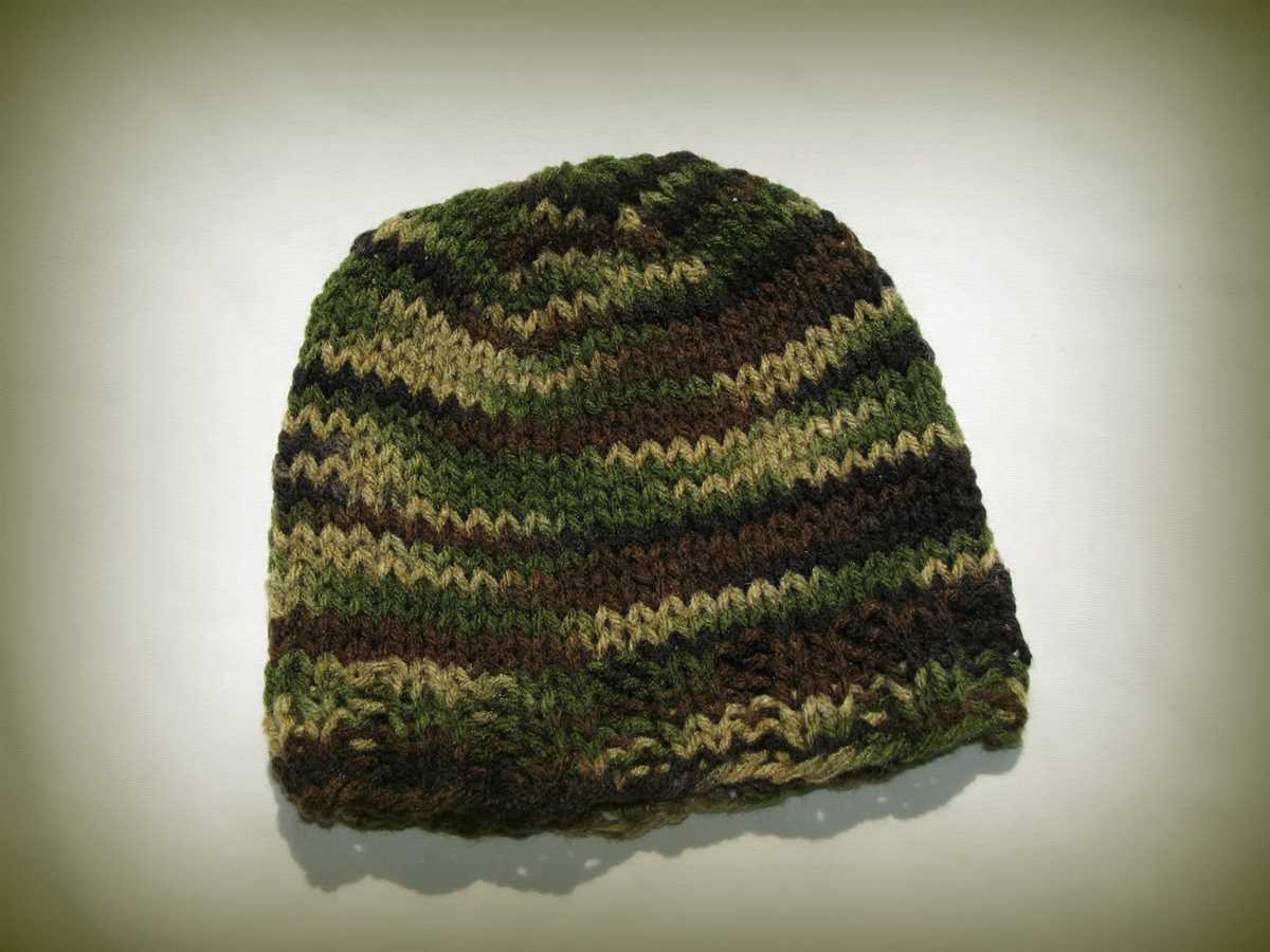 Basic knitted beanie pattern