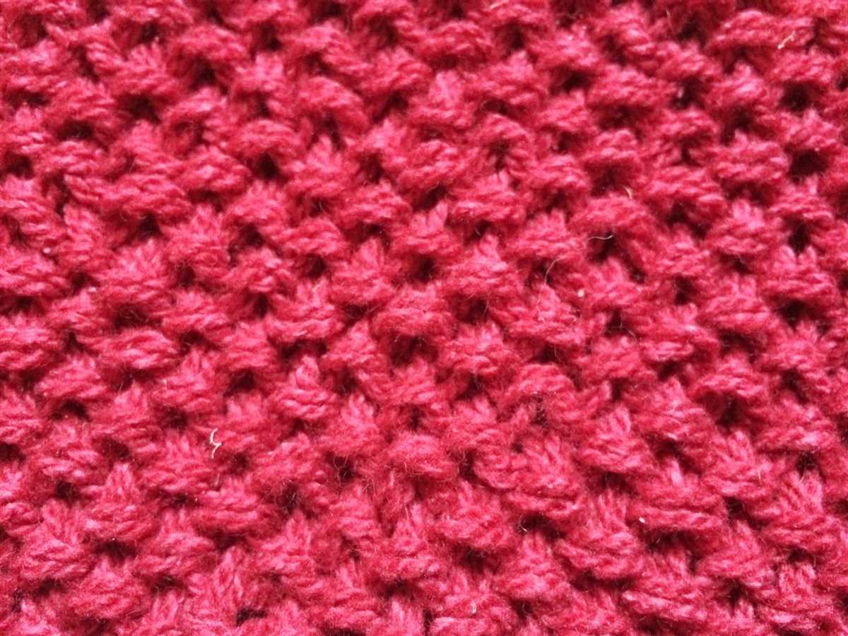 Basket weave scarf knitting pattern