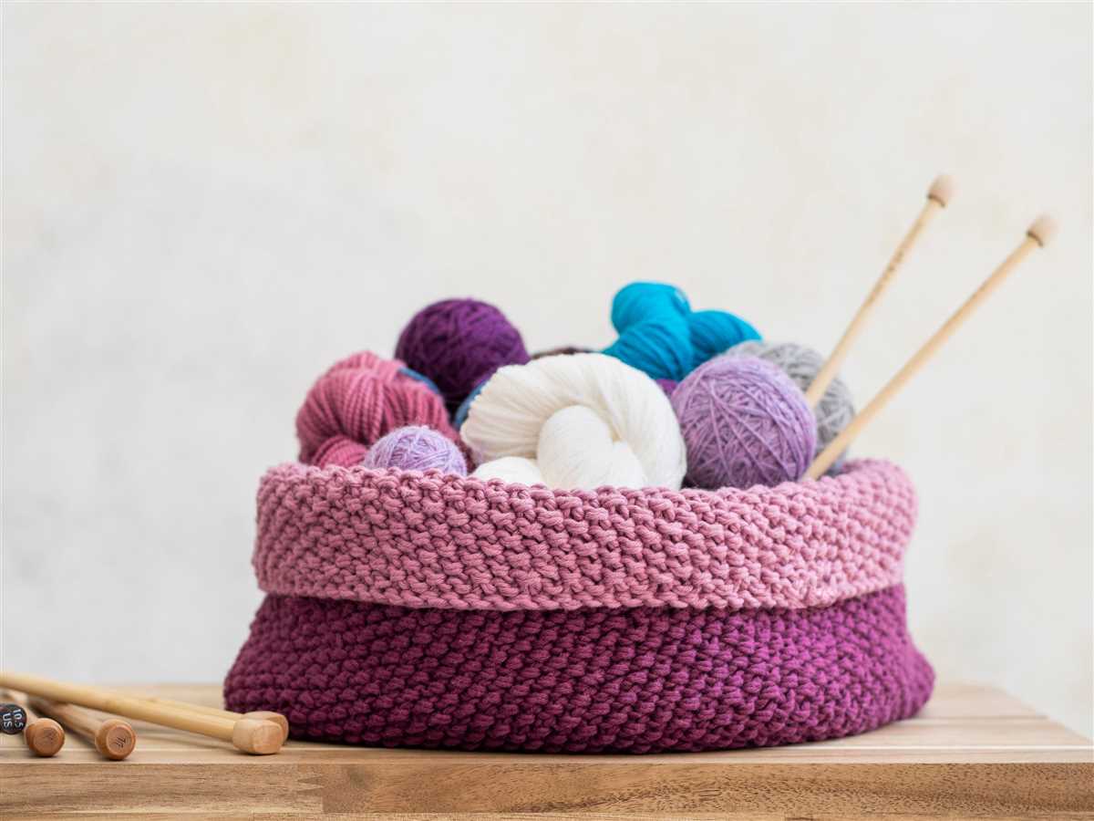 Basket pattern knitting