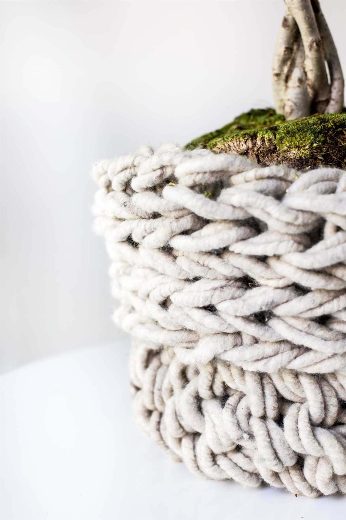 Basket pattern knitting