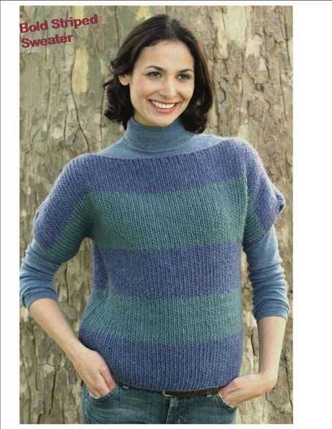 Bateau sweater knitting pattern