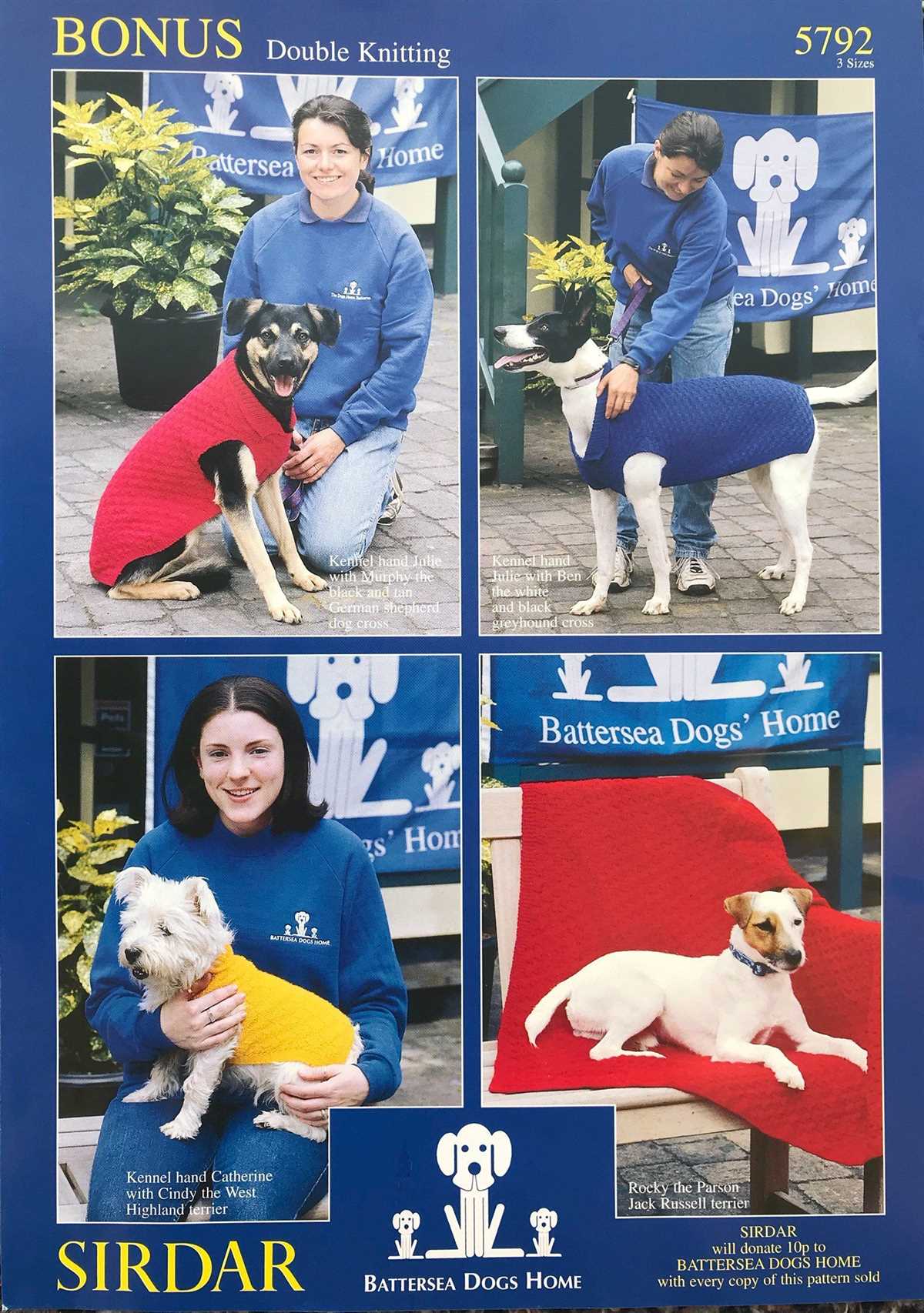Battersea dog coat knitting pattern