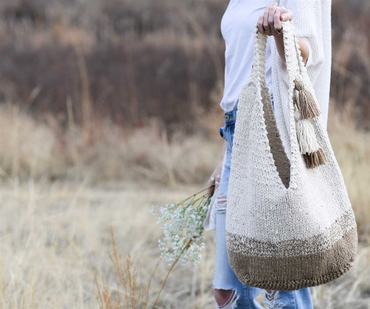 Beach bag knitting pattern