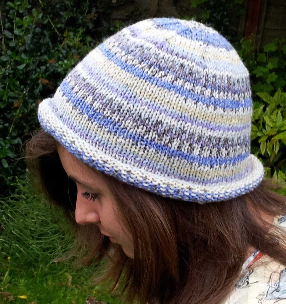 Beanie hat knitting pattern