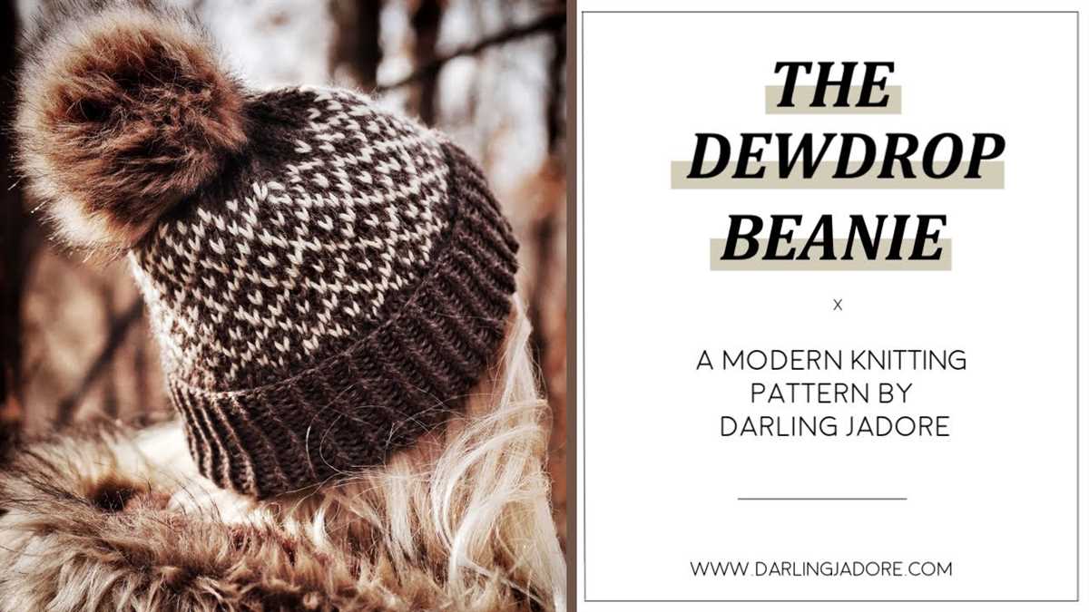 Beanie toque knitting pattern