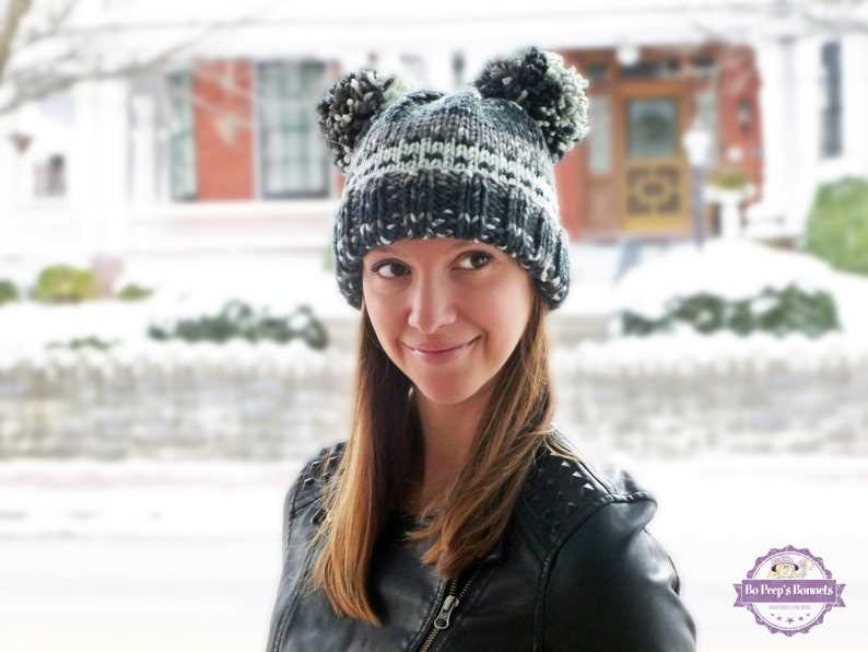 Bear beanie knitting pattern