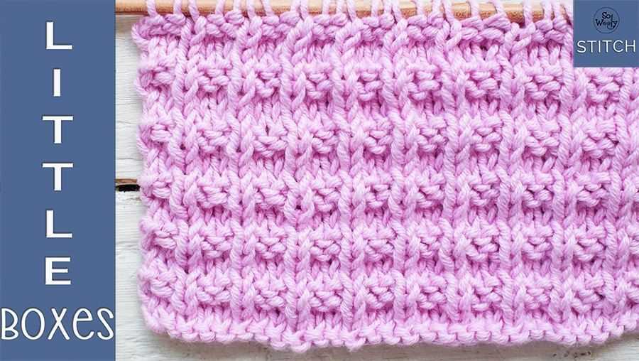 Bee stitch dishcloth knit pattern