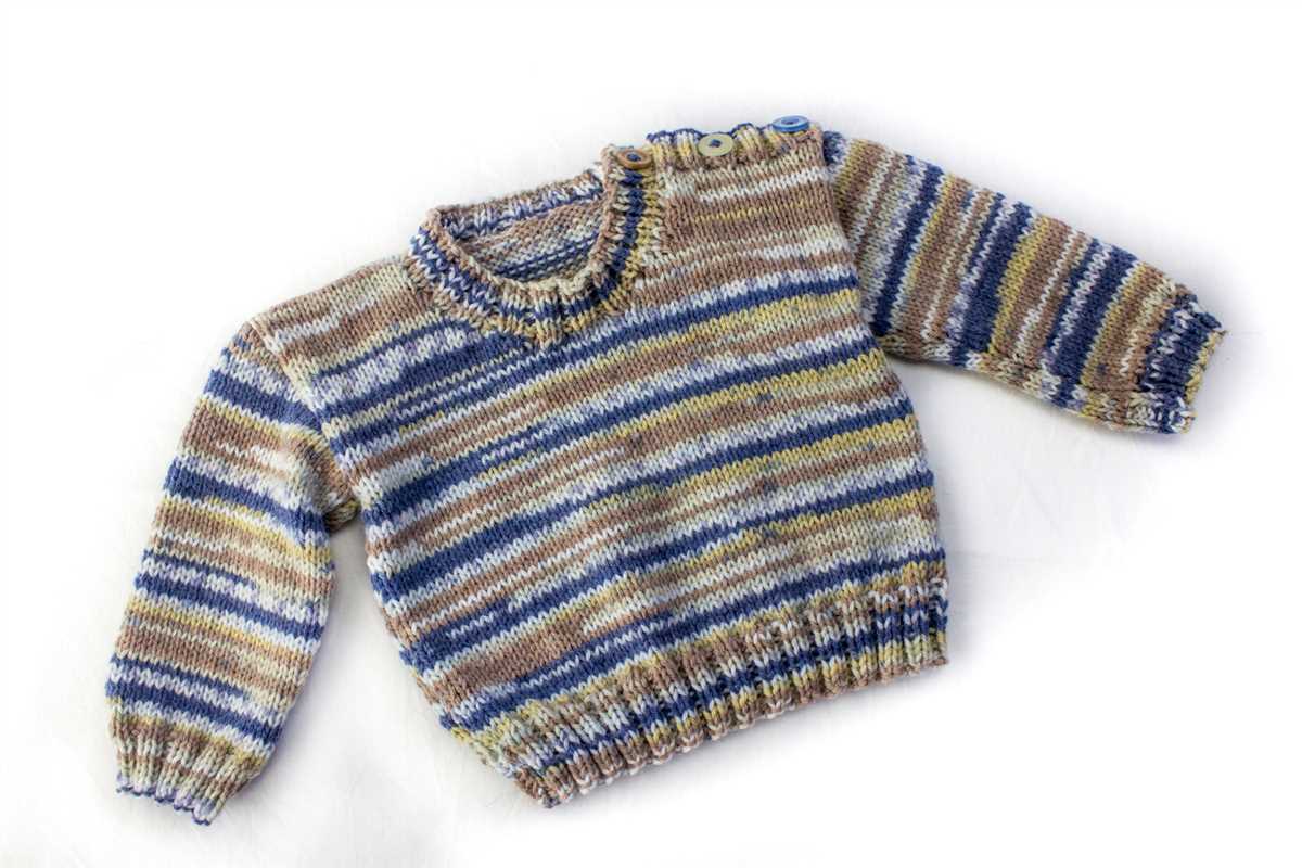 Beginner simple sweater knitting pattern