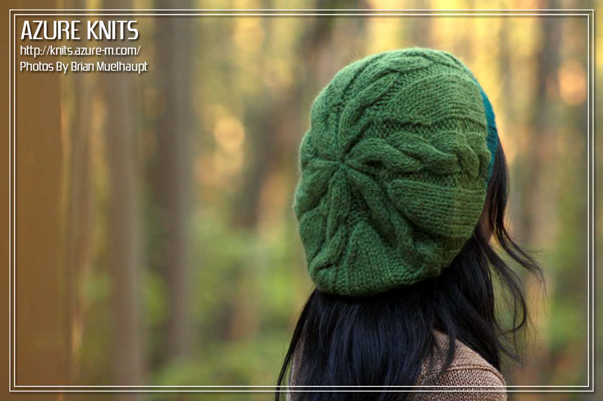 Beginner cable knit hat pattern