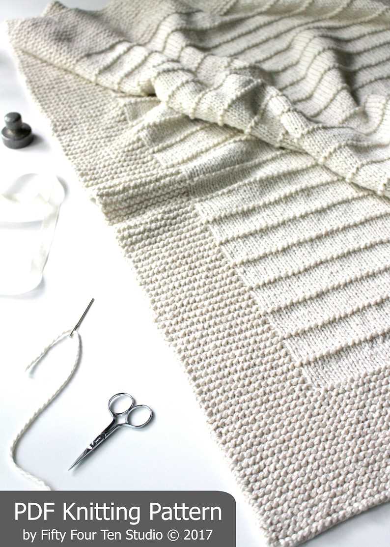 Beginner knitting blanket pattern