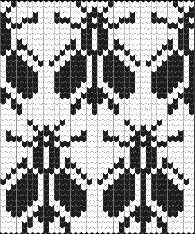 Black and white knitting patterns
