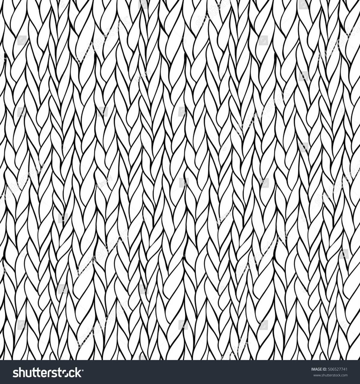 Black and white knitting patterns