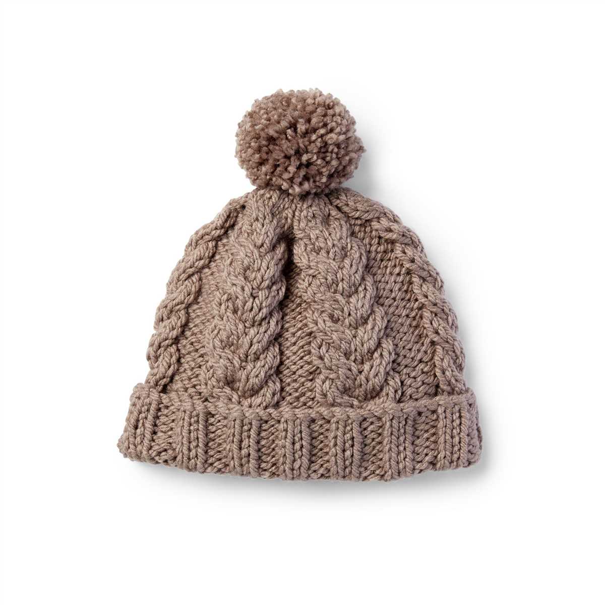 Bobble hat knitting pattern straight needles