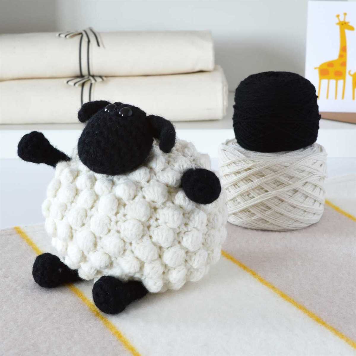 Bobble sheep knitting pattern