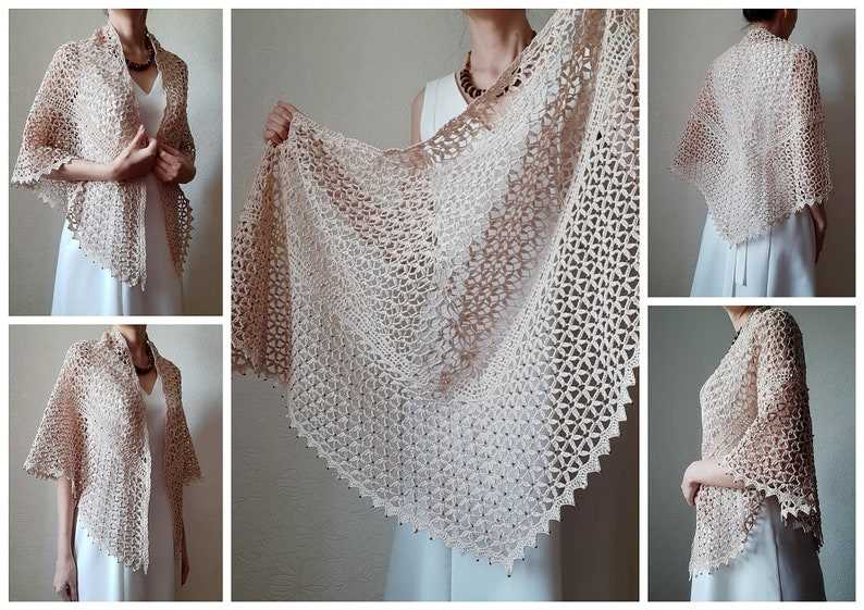 Boho shawl knit pattern