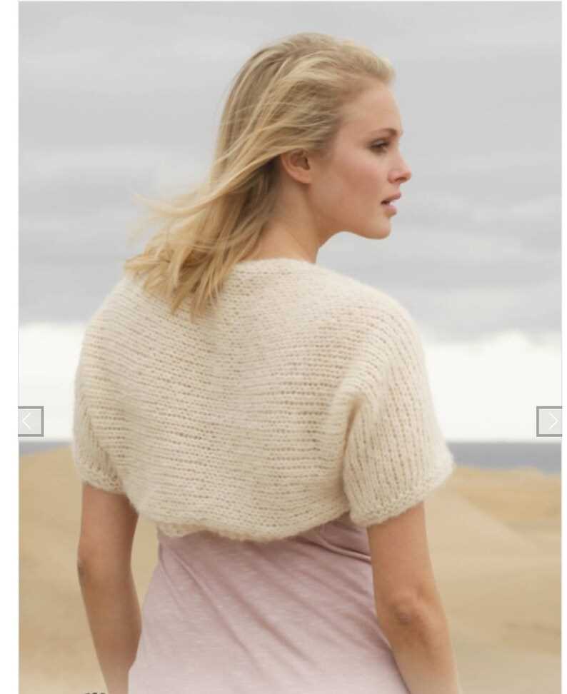 Bolero sweater knitting pattern