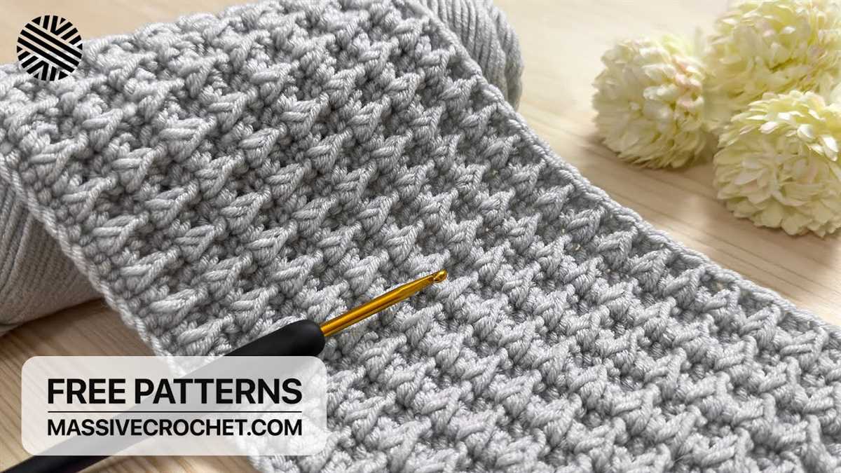 Boomerang scarf knit pattern
