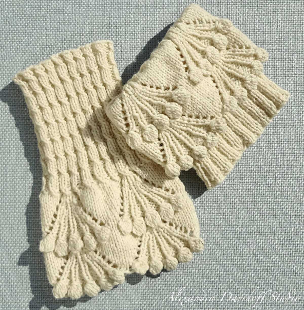 Boot cuffs knitted free pattern