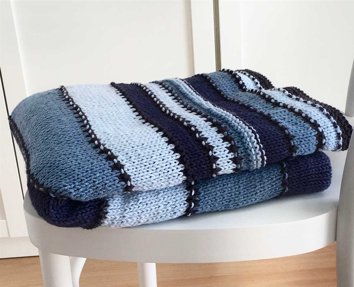 Boulevard blanket knitting pattern