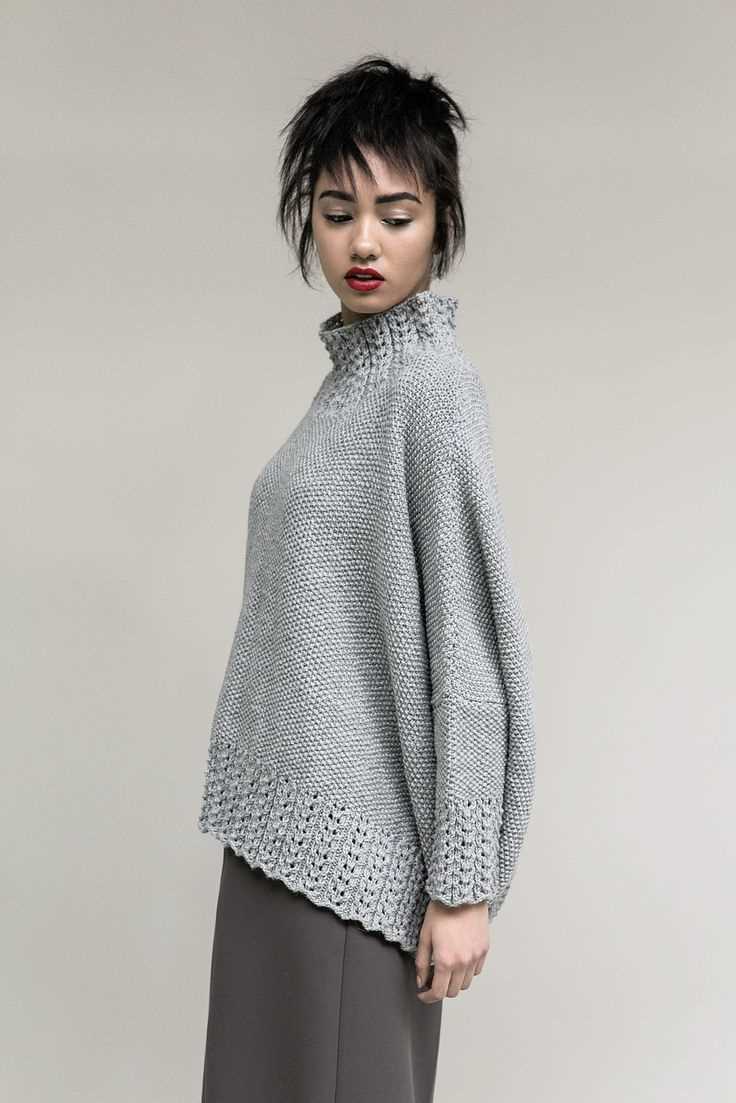 Boxy knit sweater pattern