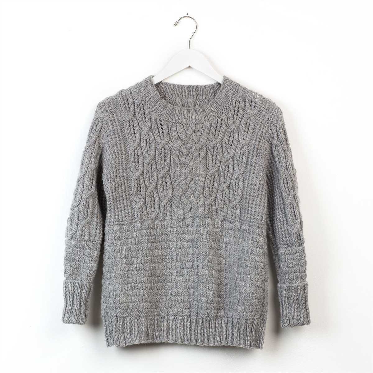 Boxy knit sweater pattern