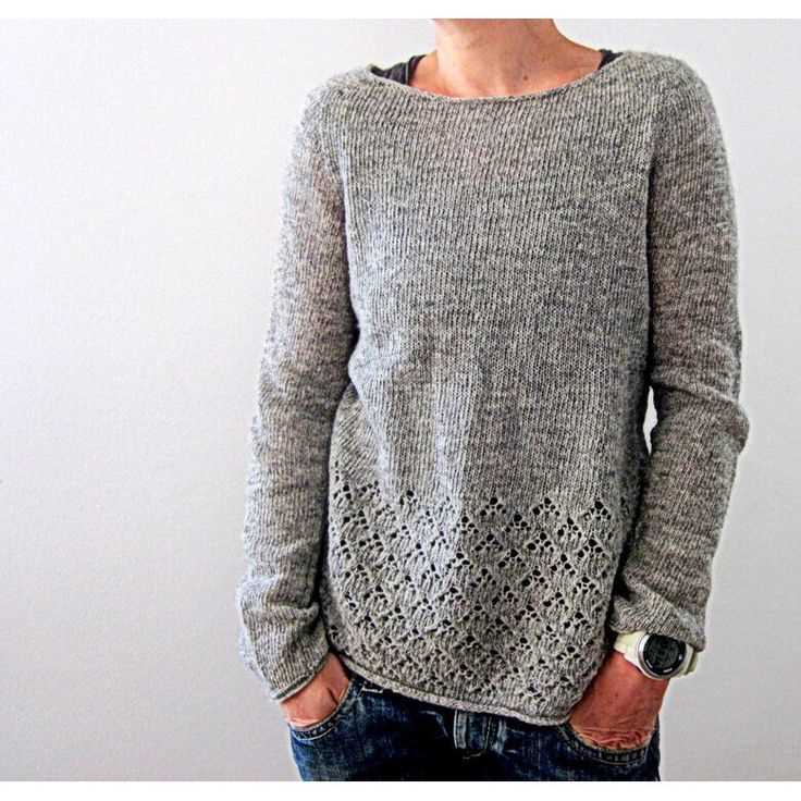 Boxy knit sweater pattern