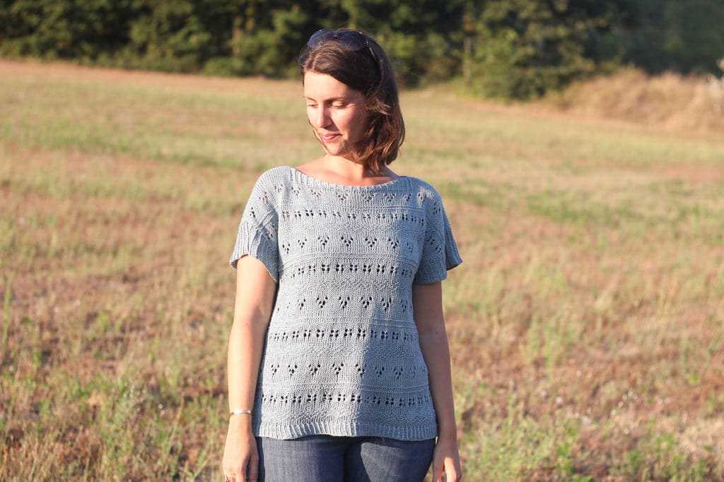 Boxy top knitting pattern