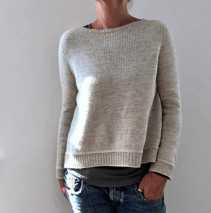 Boxy top knitting pattern