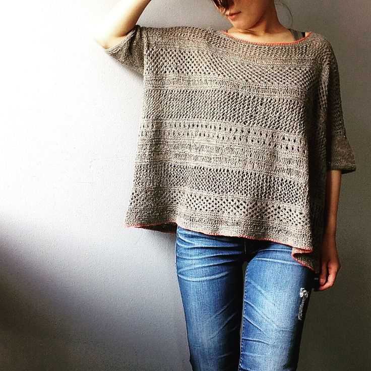 Boxy top knitting pattern