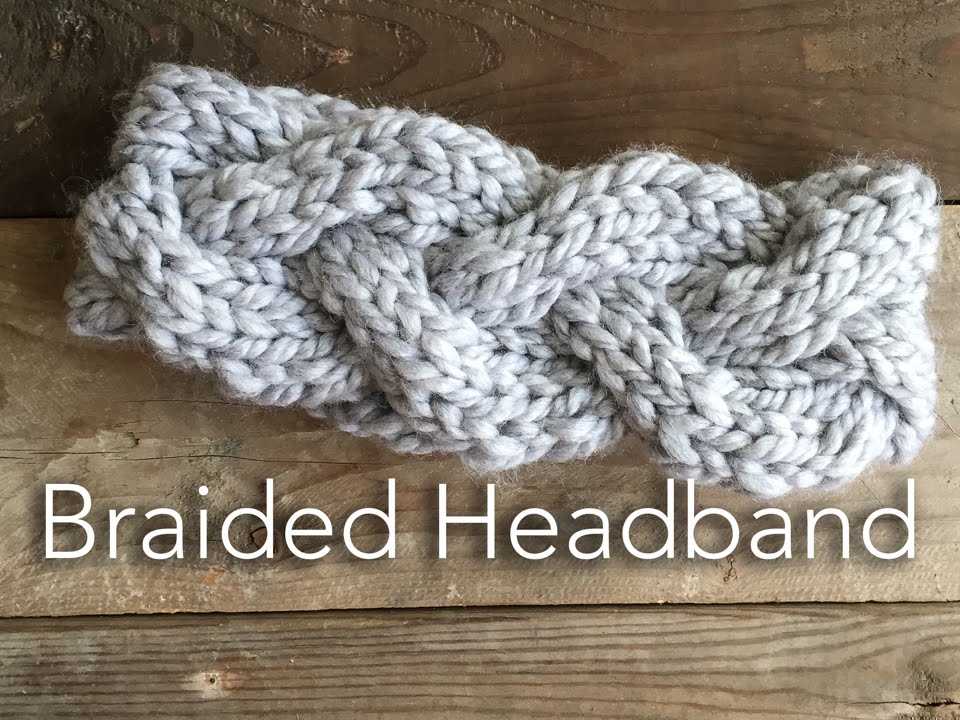 Braided cable knit headband pattern