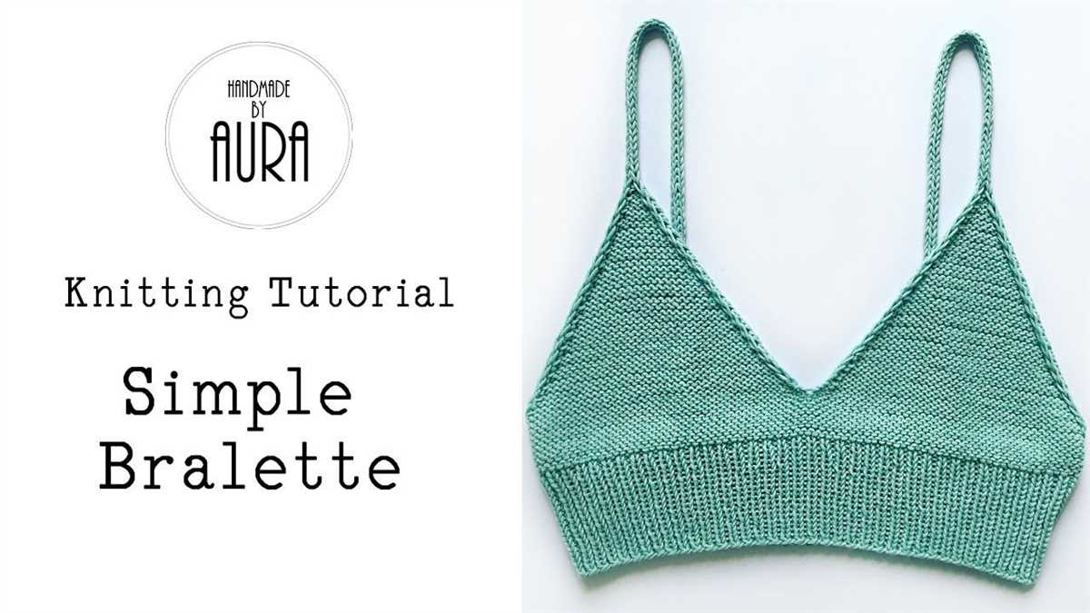 Bralette knit pattern free