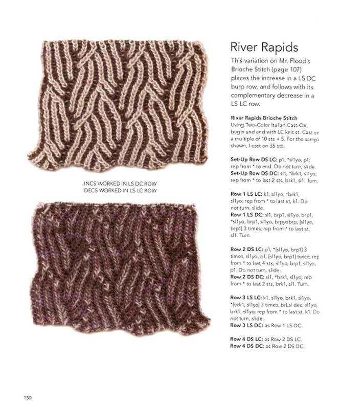 Brioche pattern knitting