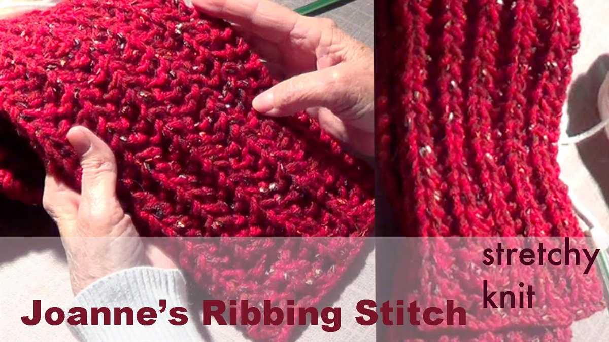 Broken rib knit scarf pattern