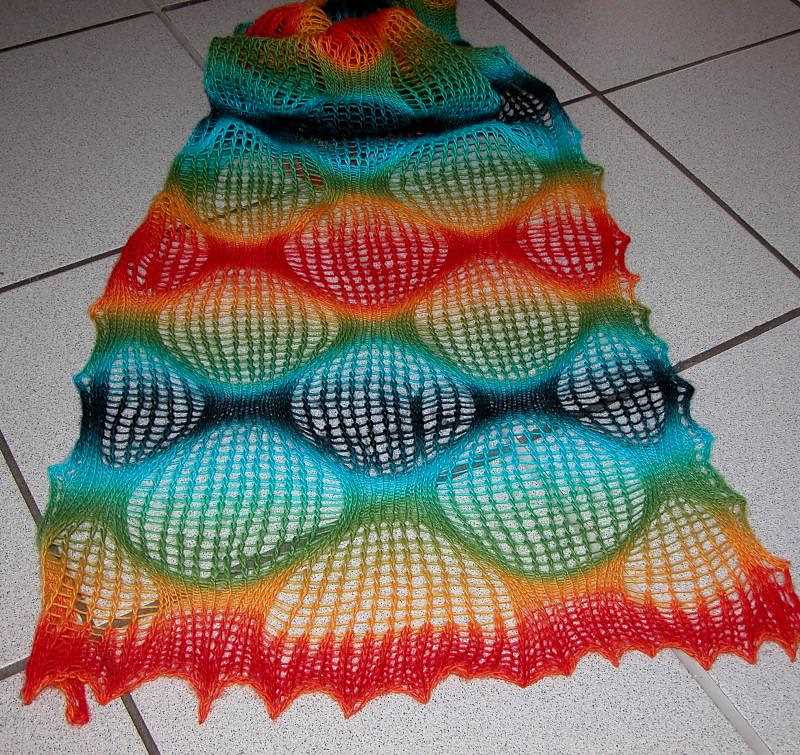 Bubble blanket knitting pattern