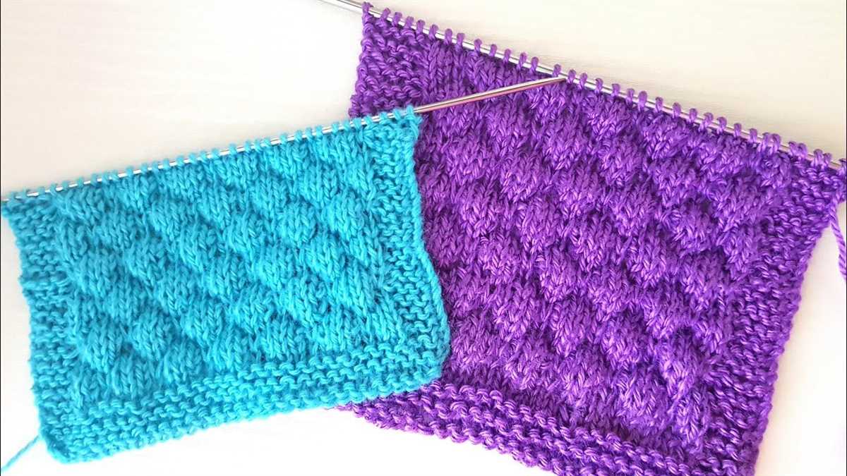 Bubble pattern knitting